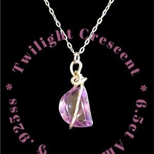 Amethyst & Sterling Silver Necklace